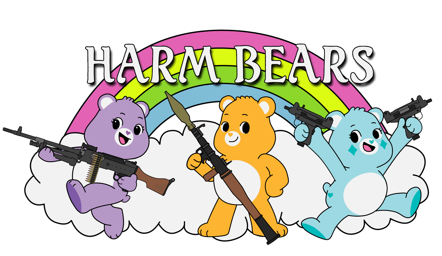 Harm Bears Stickers