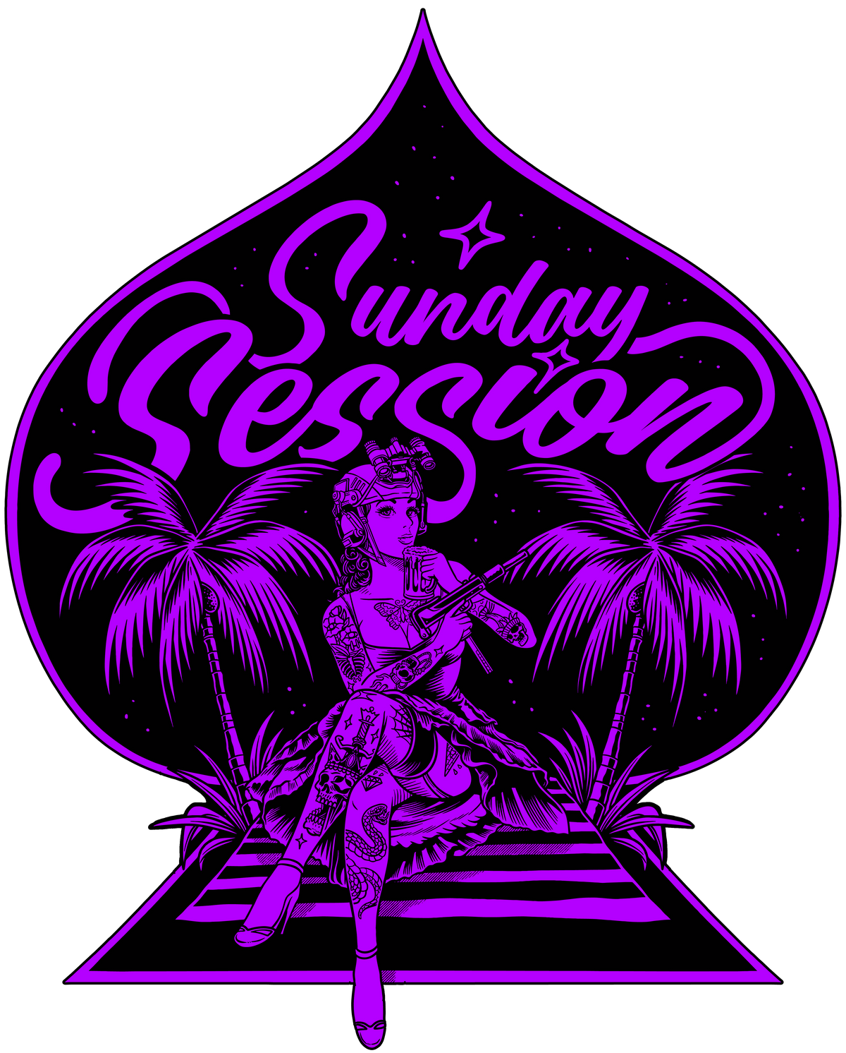 Next Session Sticker Sunday Sessions Sticker Large – End-State Zulu